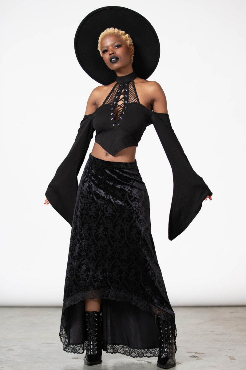Killstar Grailed Maxi Skirt [B] Negros | 71634-SBAP