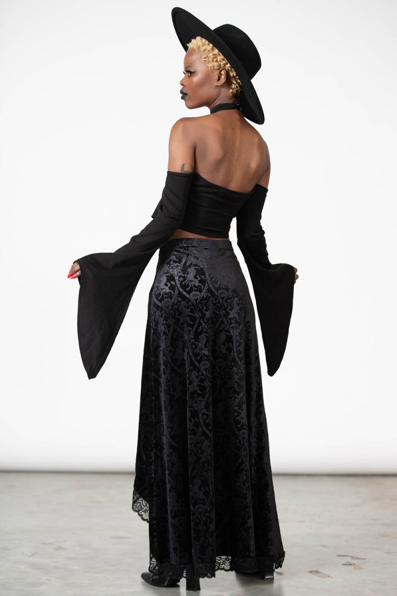Killstar Grailed Maxi Skirt [B] Negros | 71634-SBAP
