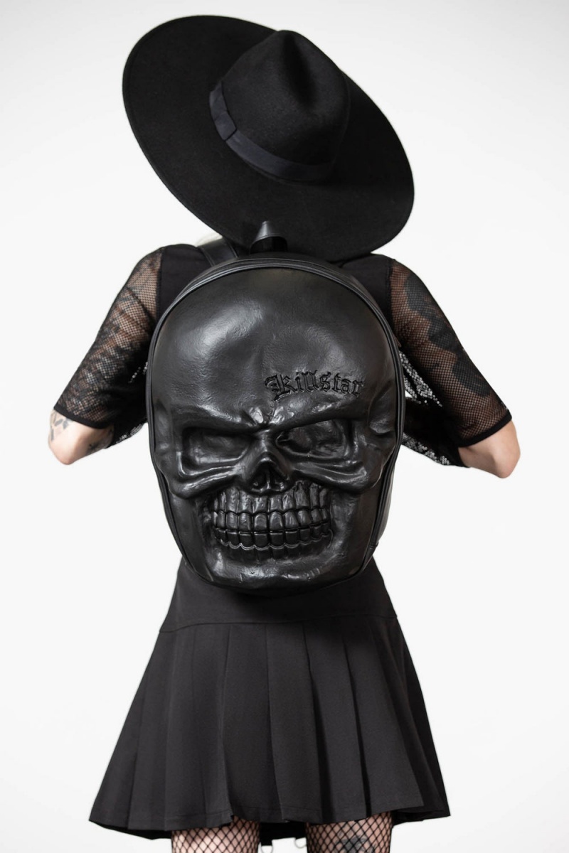 Killstar Grave Digger Backpack Negros | 10739-JEDP