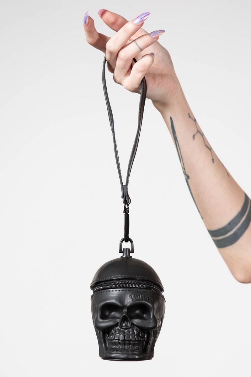 Killstar Grave Digger Coin Purse Negros | 71490-GWAT