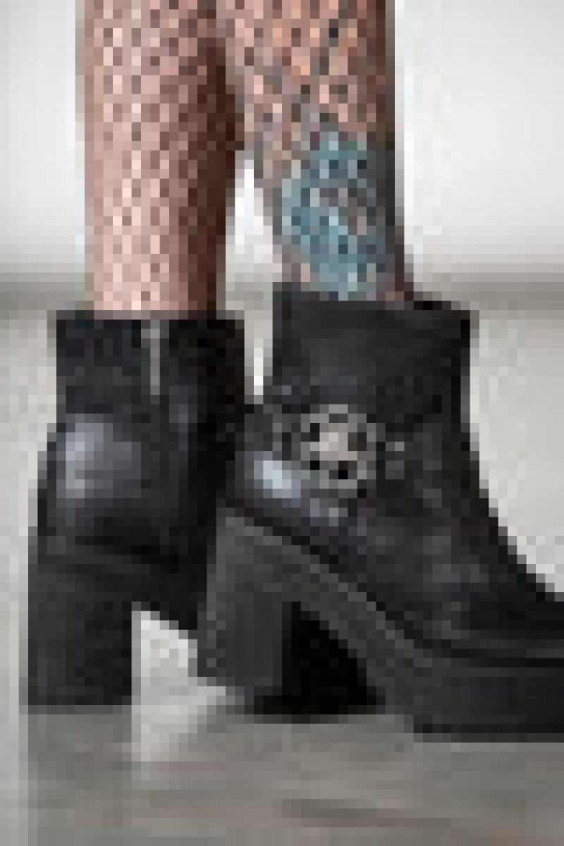 Killstar Hardcore Boots Negros | 45738-BLMU