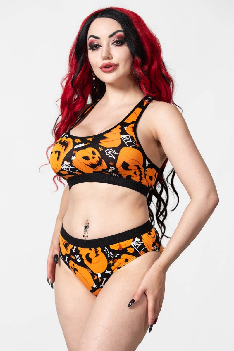 Killstar Haunt It Bralet Negros | 56480-AJNO