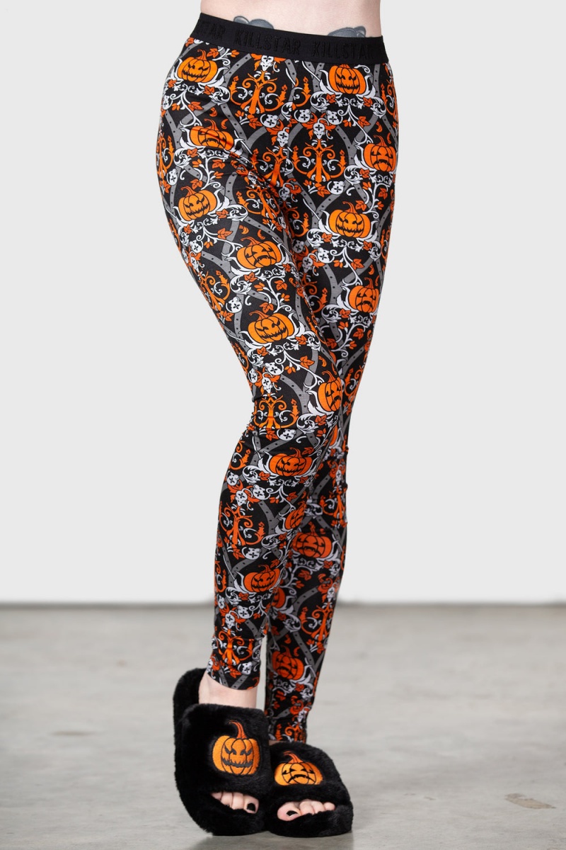 Killstar Haunted Leggings Negros | 65492-MYNC