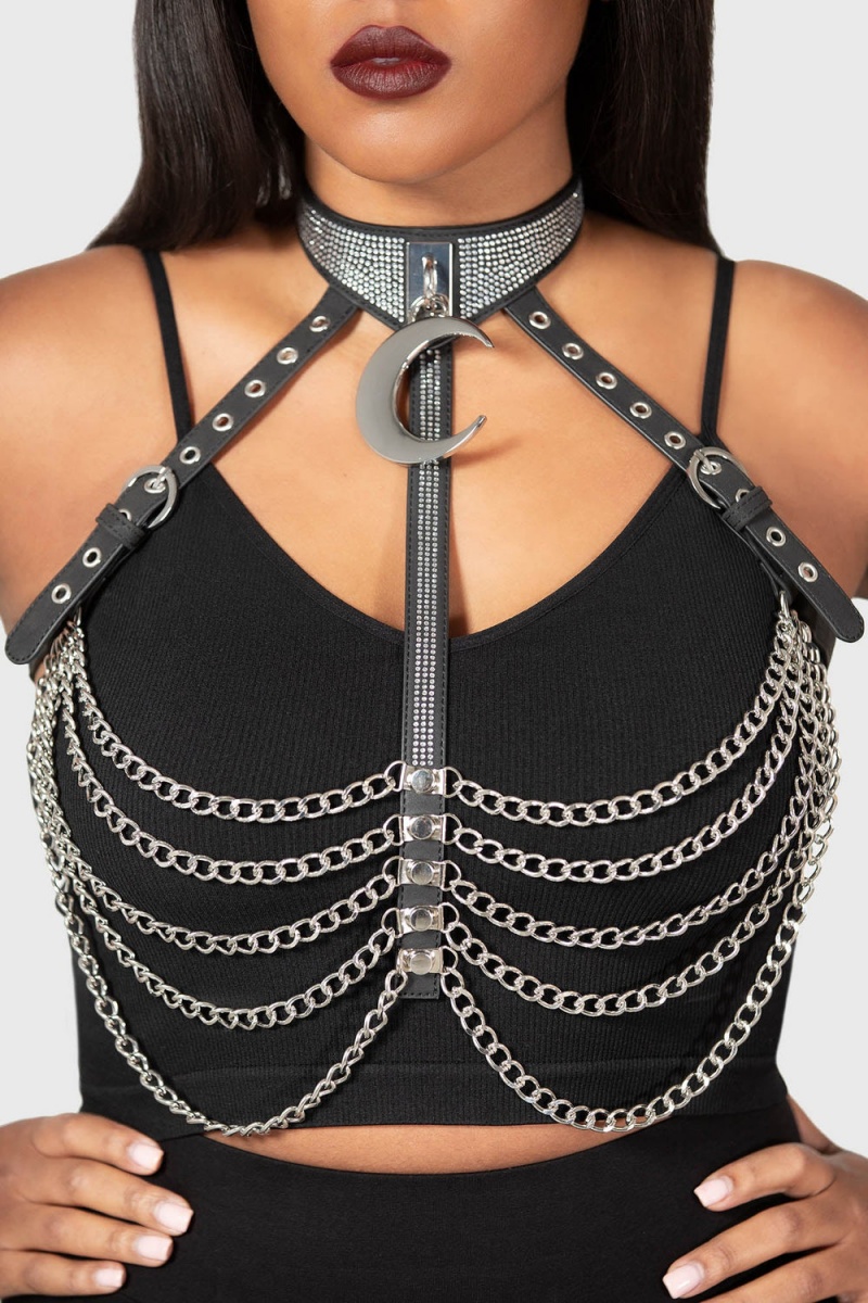 Killstar Hell\'s Revenge Harness Negros | 76384-EBKF