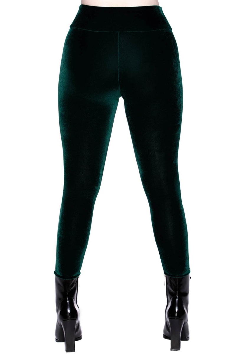 Killstar Hematite Leggings [EMERALD] Verdes | 58403-BLCE