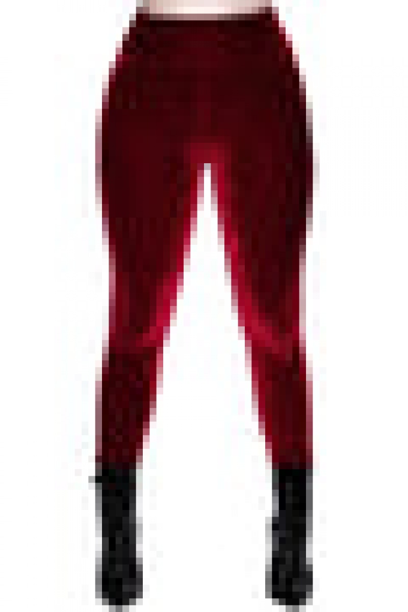 Killstar Hematite Leggings [RUBY] Rojos | 65213-LYEP