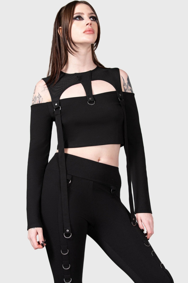 Killstar Hesperia Top Negros | 14526-RDWL