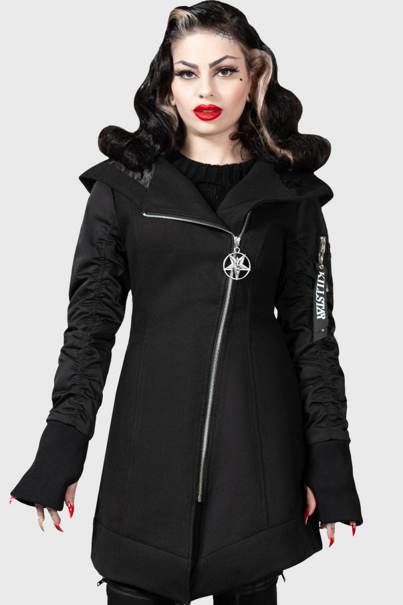 Killstar Hexada Coat Negros | 68491-XFSJ
