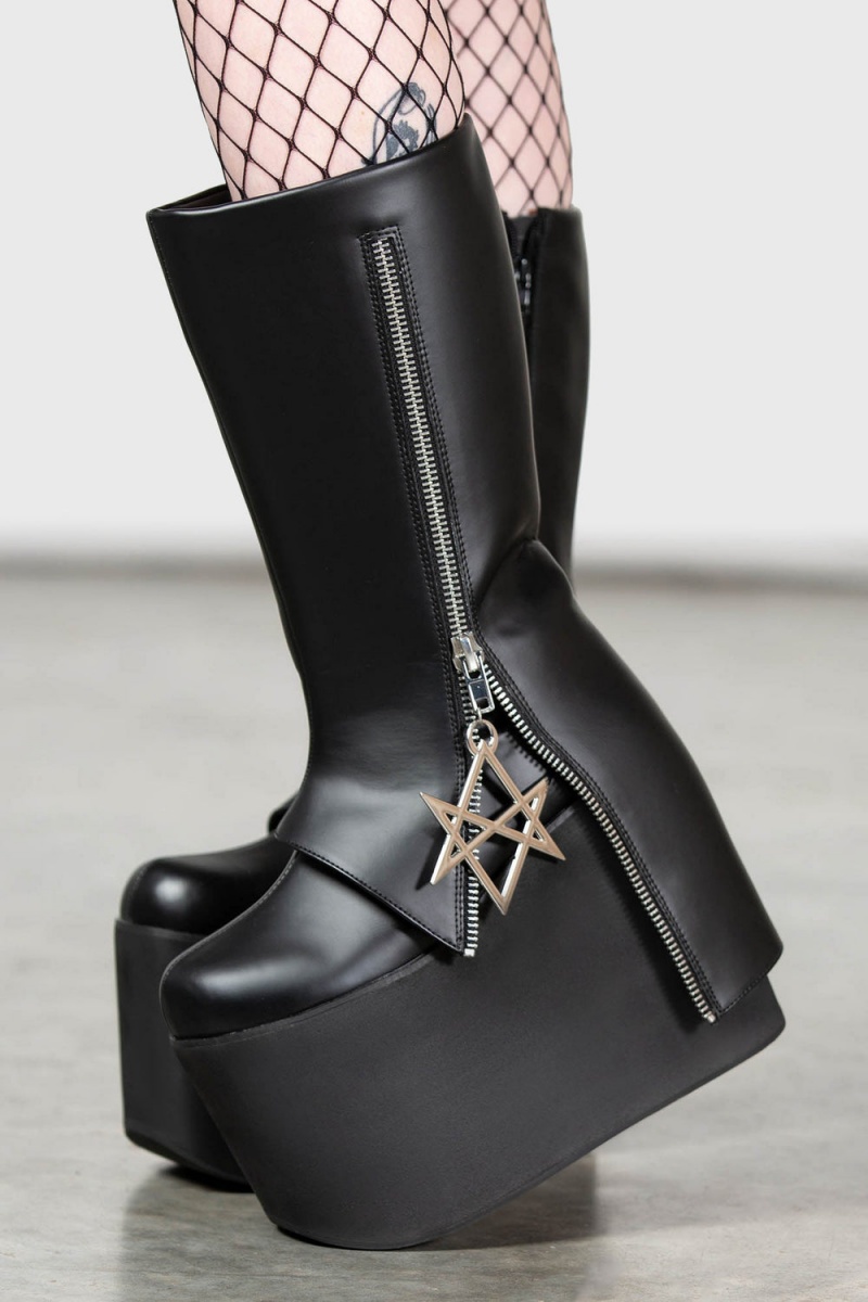 Killstar Hexraider Boots Negros | 17450-JOVT