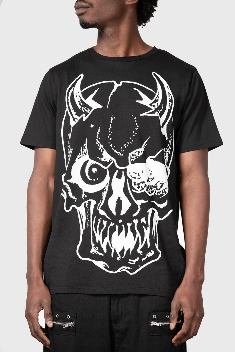 Killstar Hollow Nite T-Shirt Negros | 50724-FLZK