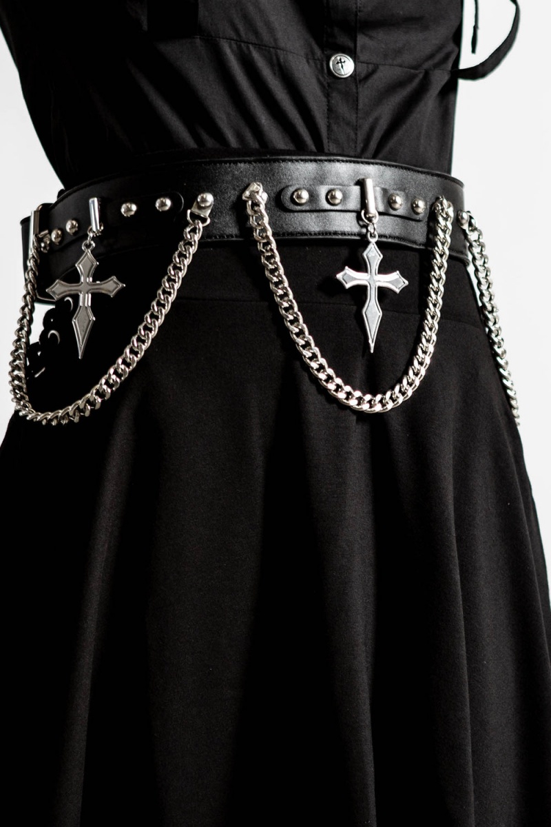 Killstar Hope To Die Cross Belt Negros | 12974-UOCG