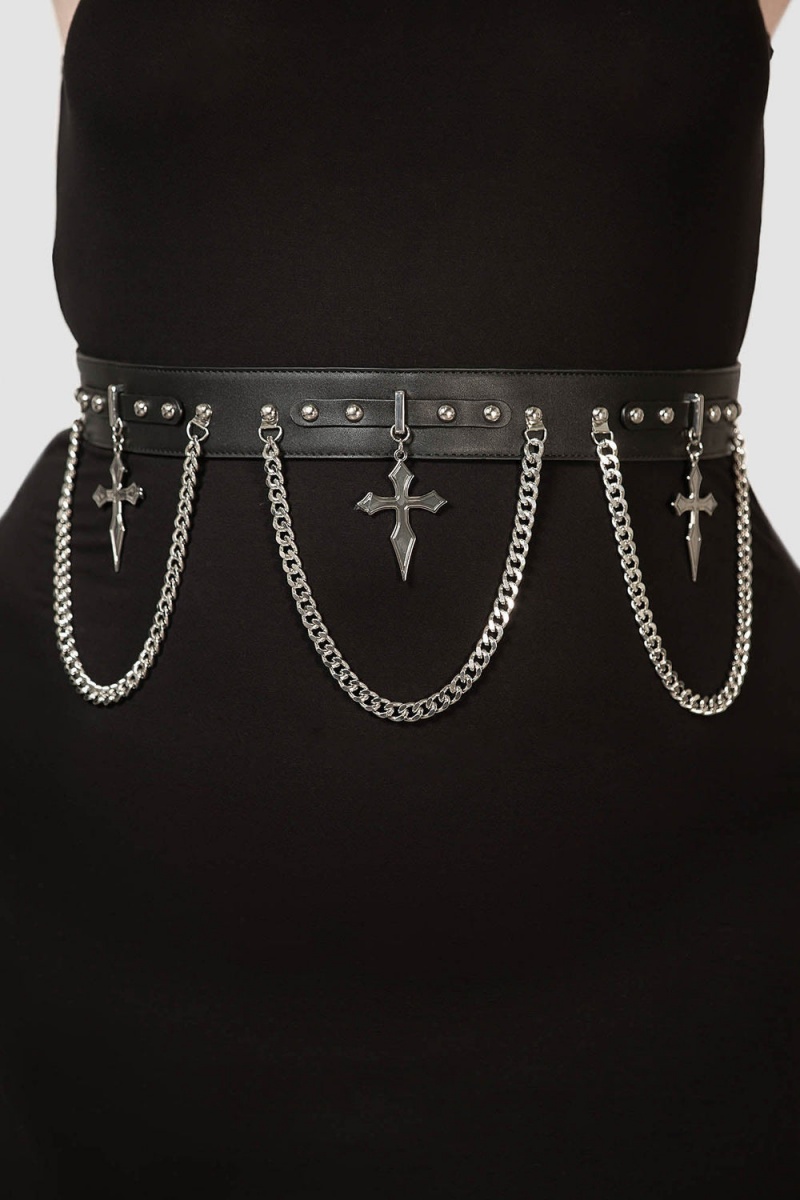 Killstar Hope To Die Cross Belt [PLUS] Negros | 26819-KLTR