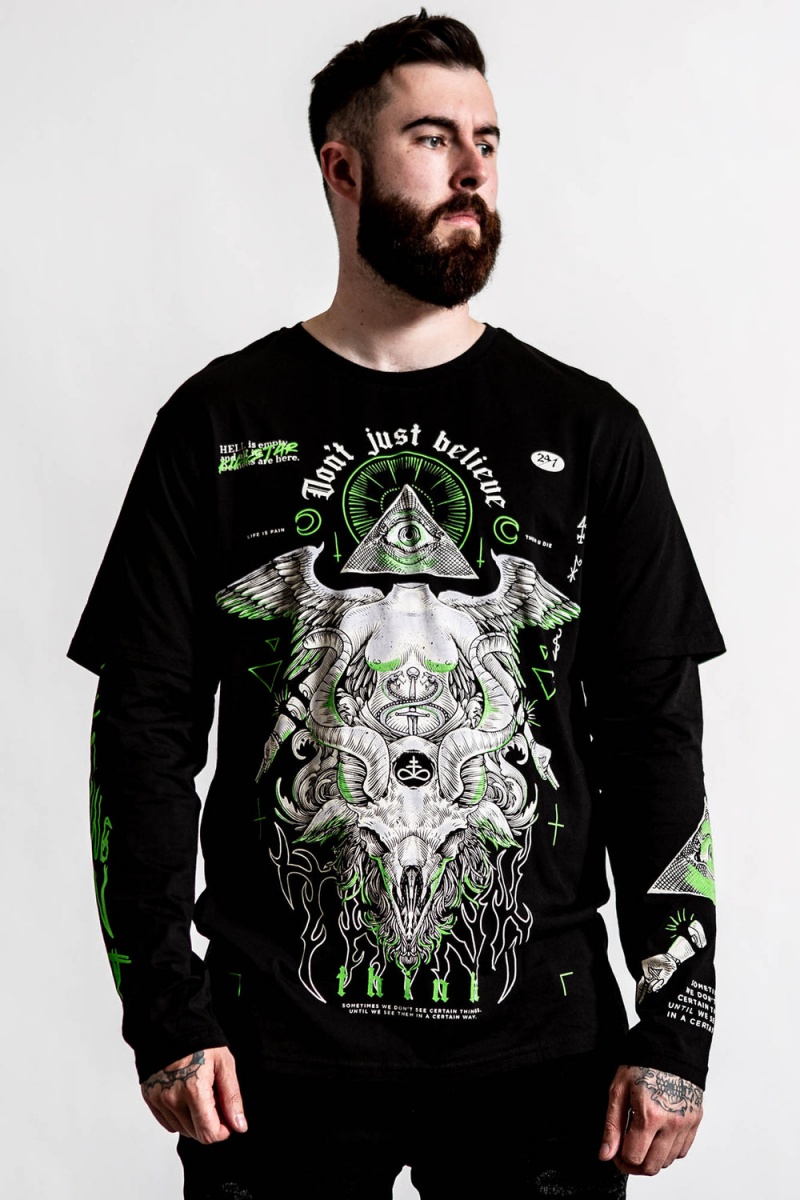 Killstar Illuminated 2-Layer Top Negros | 69170-JMLI