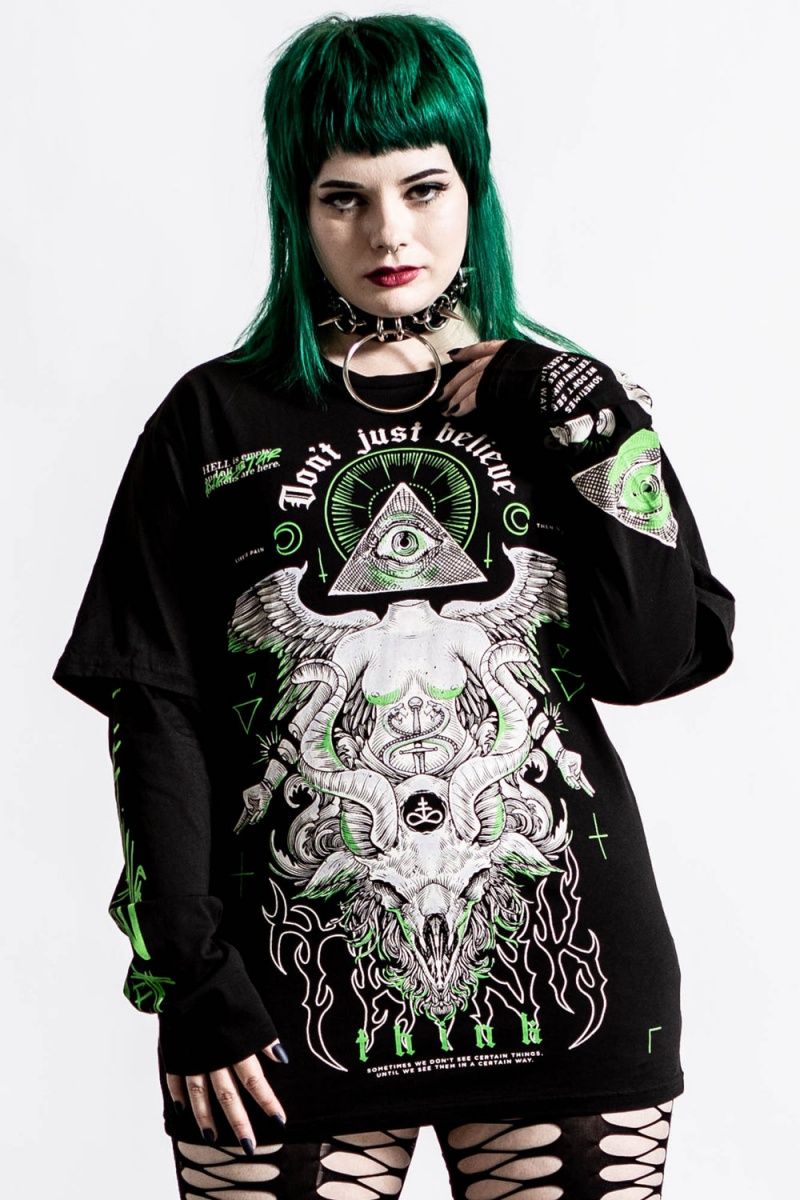 Killstar Illuminated 2-Layer Top Negros | 69170-JMLI