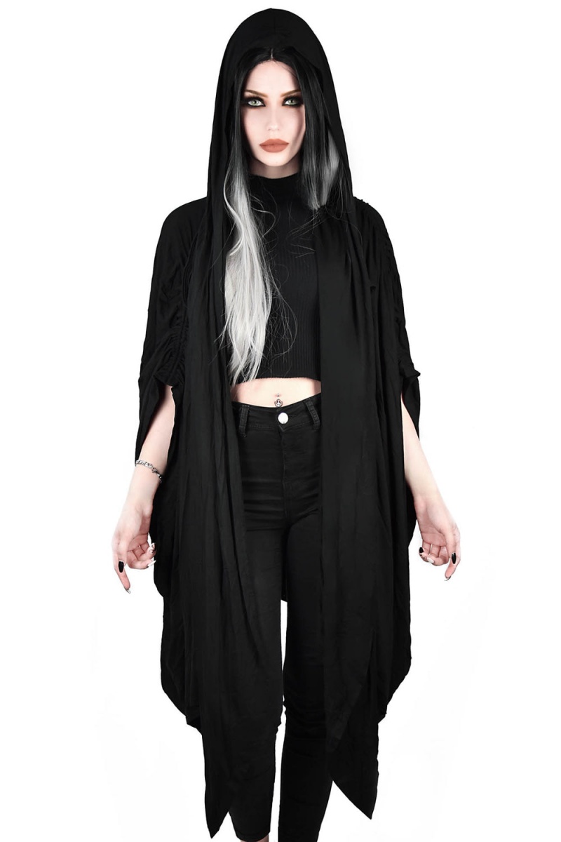 Killstar In The Shadows Cloak Negros | 38175-CKQZ