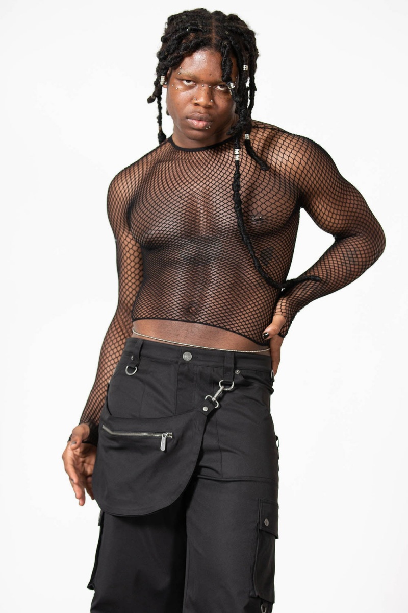 Killstar Incantor Cargo Trousers Negros | 05914-GRYV