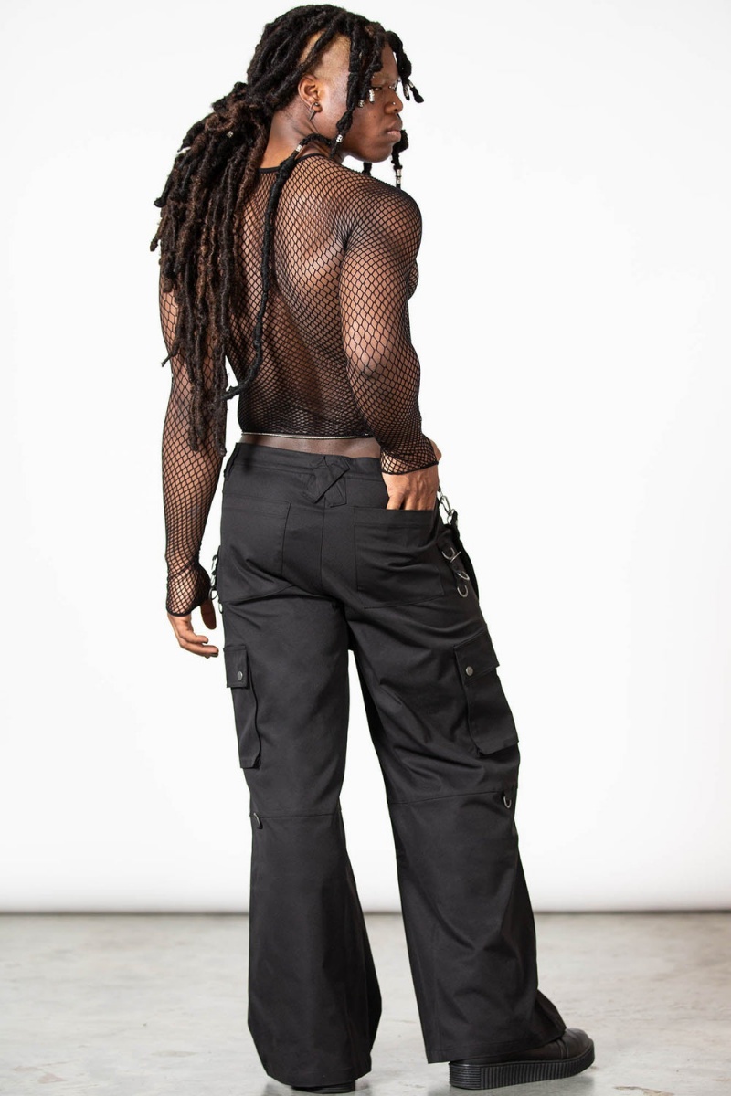 Killstar Incantor Cargo Trousers Negros | 05914-GRYV