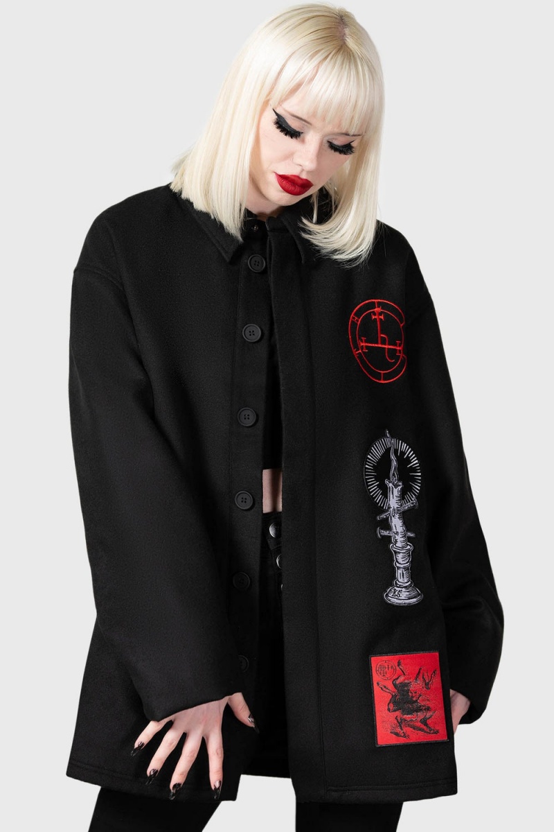 Killstar Incendiary Jacket Negros | 62347-SUDA