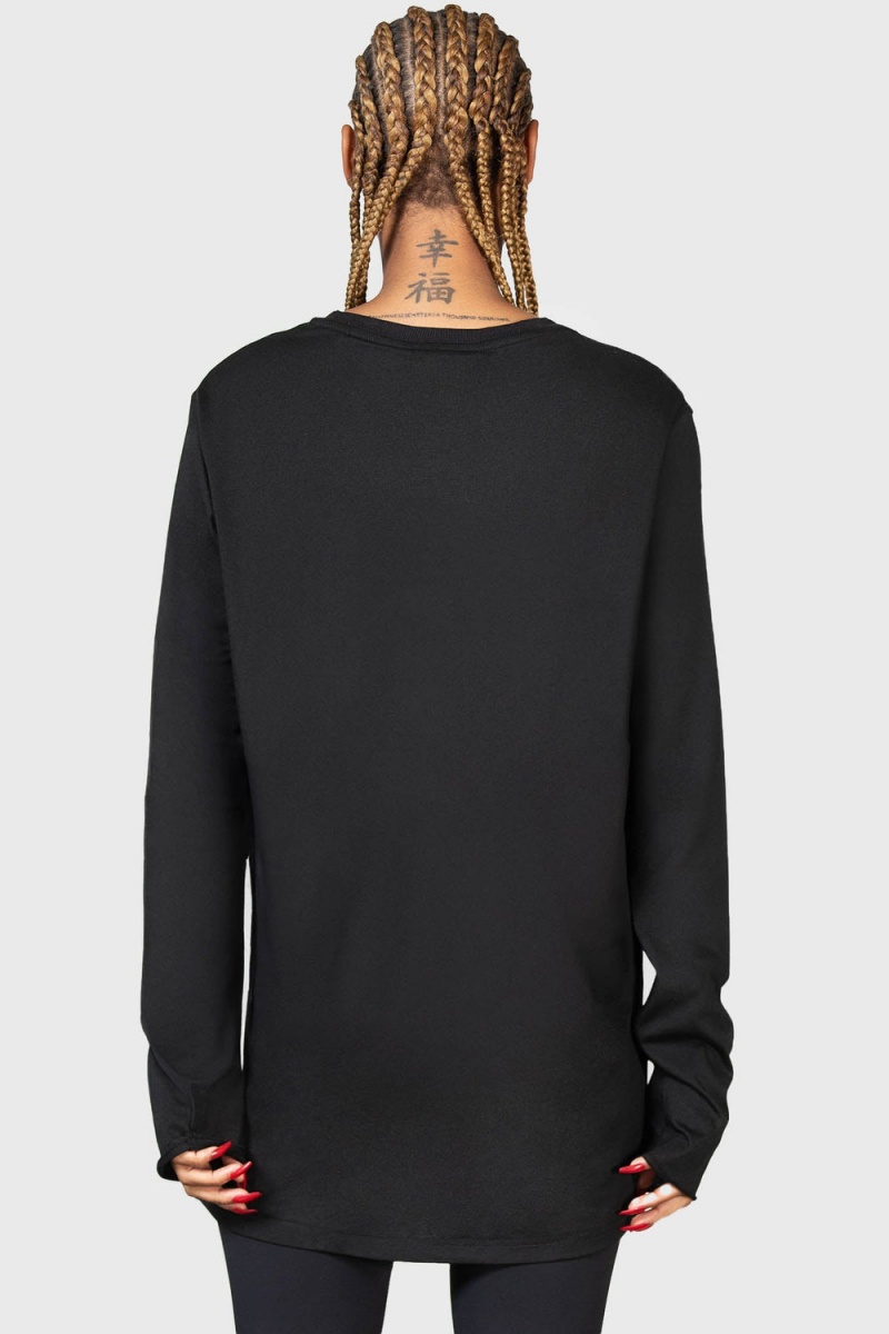 Killstar Infernal Ashes Long Sleeve Top Negros | 28146-SGIO