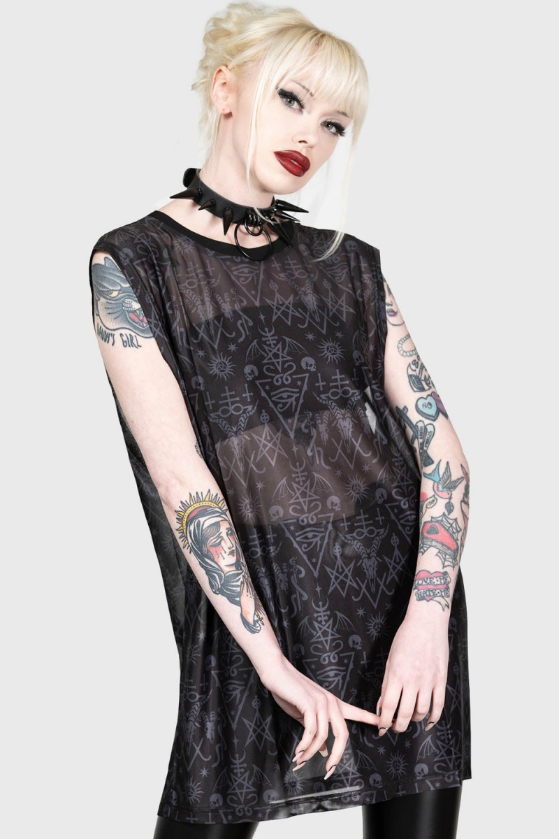 Killstar Infernal Ashes Vest Negros | 75406-ABEI