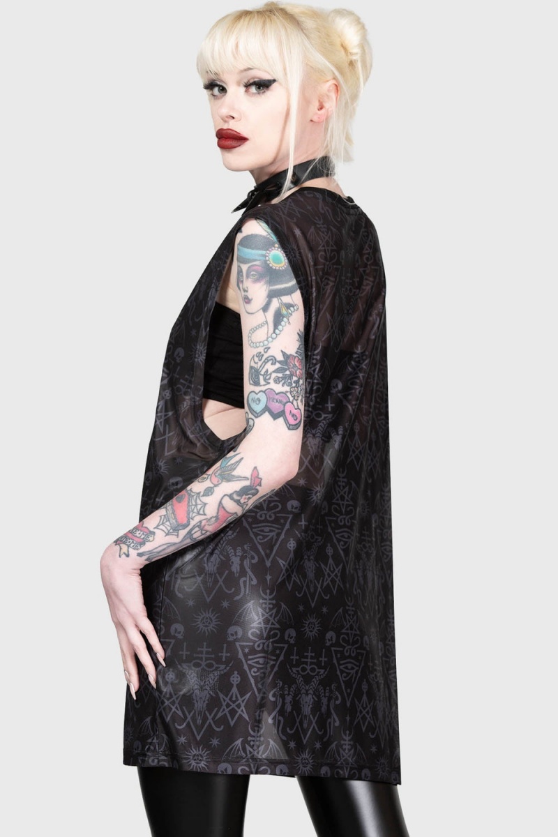 Killstar Infernal Ashes Vest Negros | 75406-ABEI