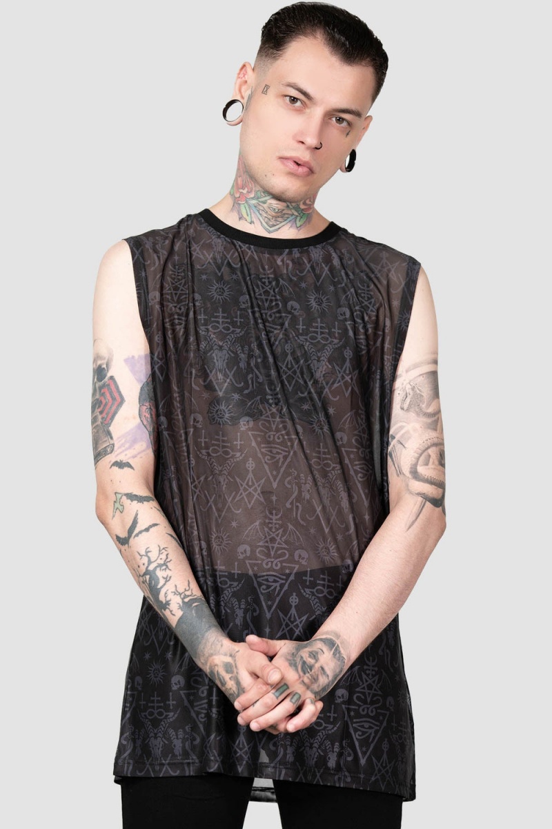Killstar Infernal Ashes Vest Negros | 75406-ABEI