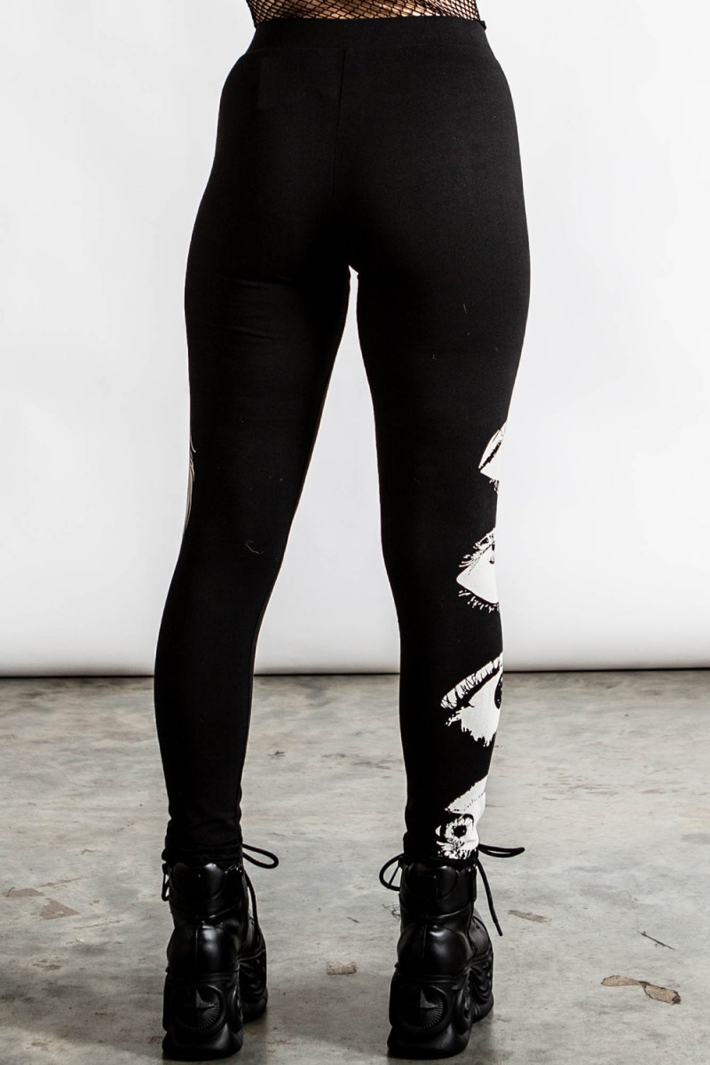 Killstar Insomnia Leggings Negros | 03675-NEXF