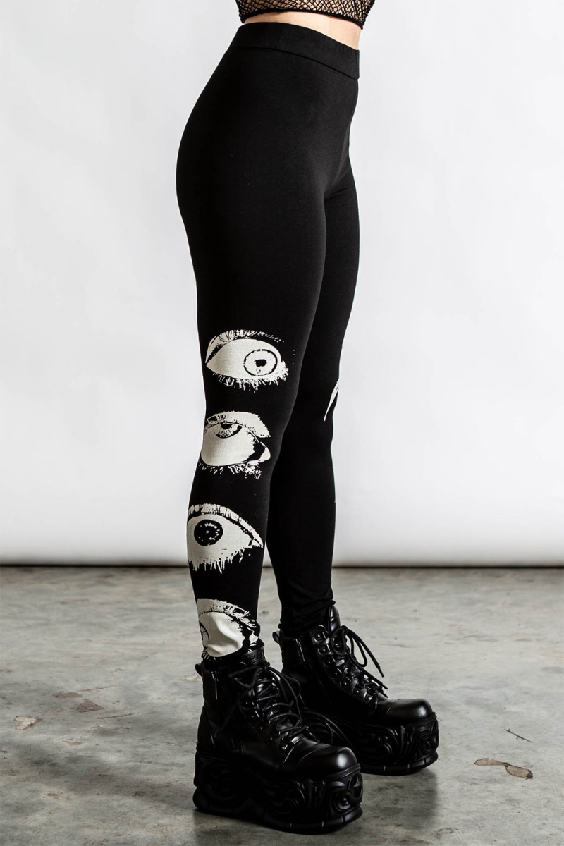 Killstar Insomnia Leggings Negros | 03675-NEXF
