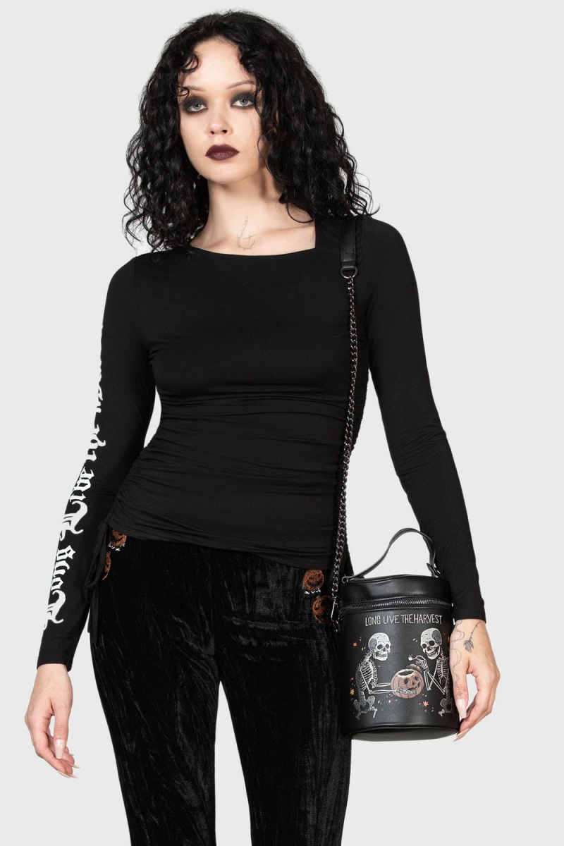 Killstar Jack O-Lantern Bag Negros | 86593-EPOJ