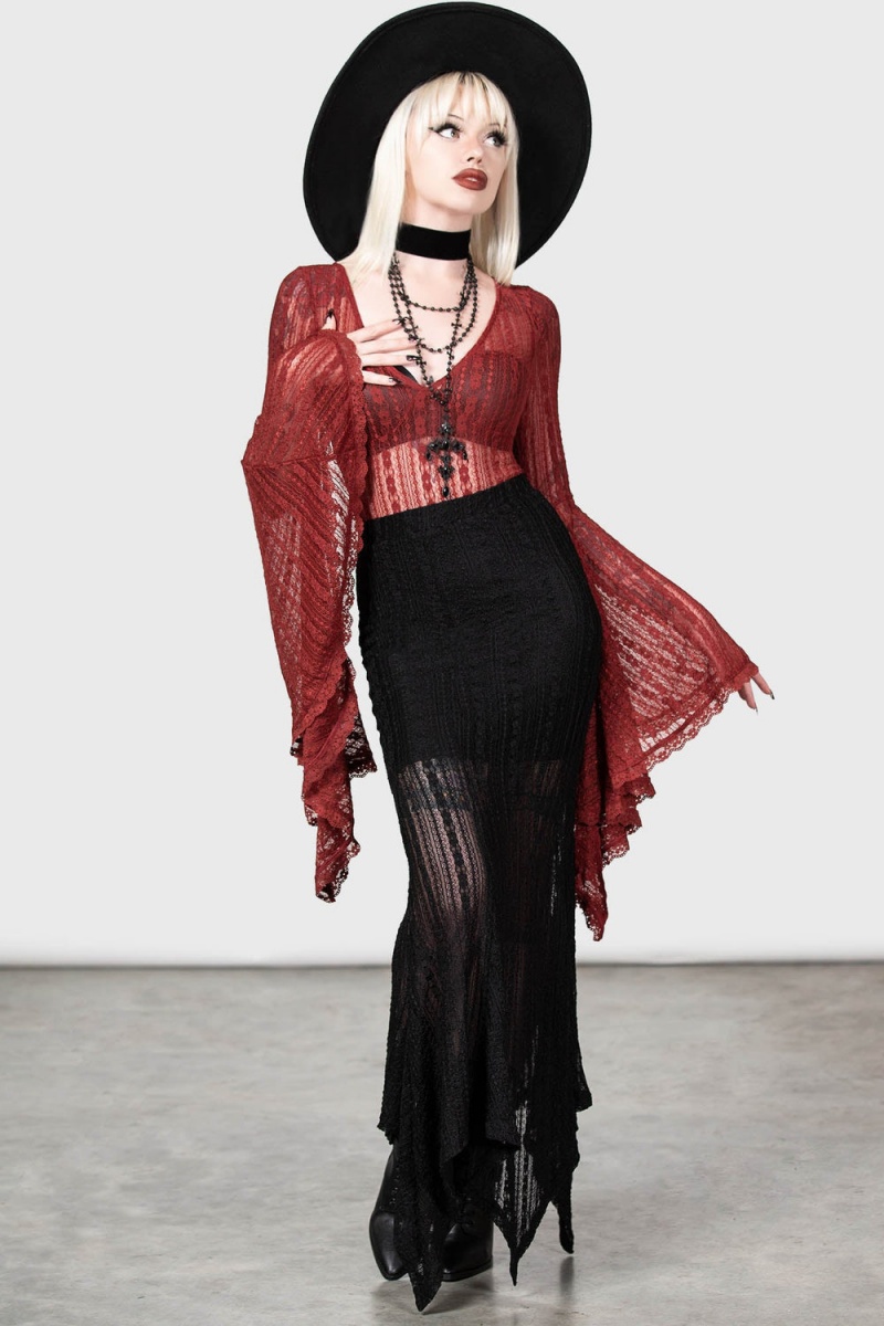Killstar Juliet's Betrayal Maxi Skirt [B] Negros | 95421-LFNM