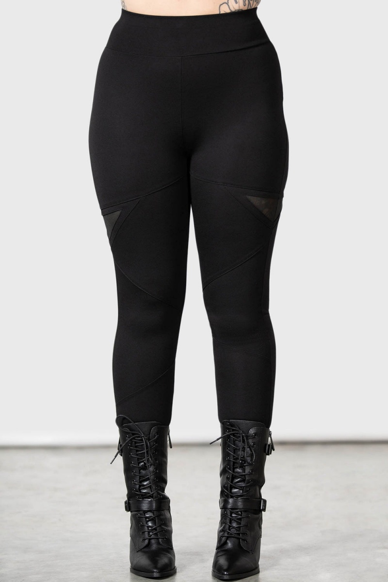 Killstar Karina Leggings Negros | 32915-NOJI
