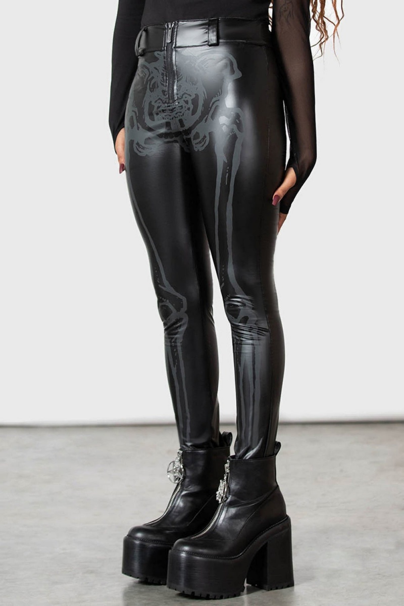 Killstar Keister Leggings Negros | 72518-JZYU