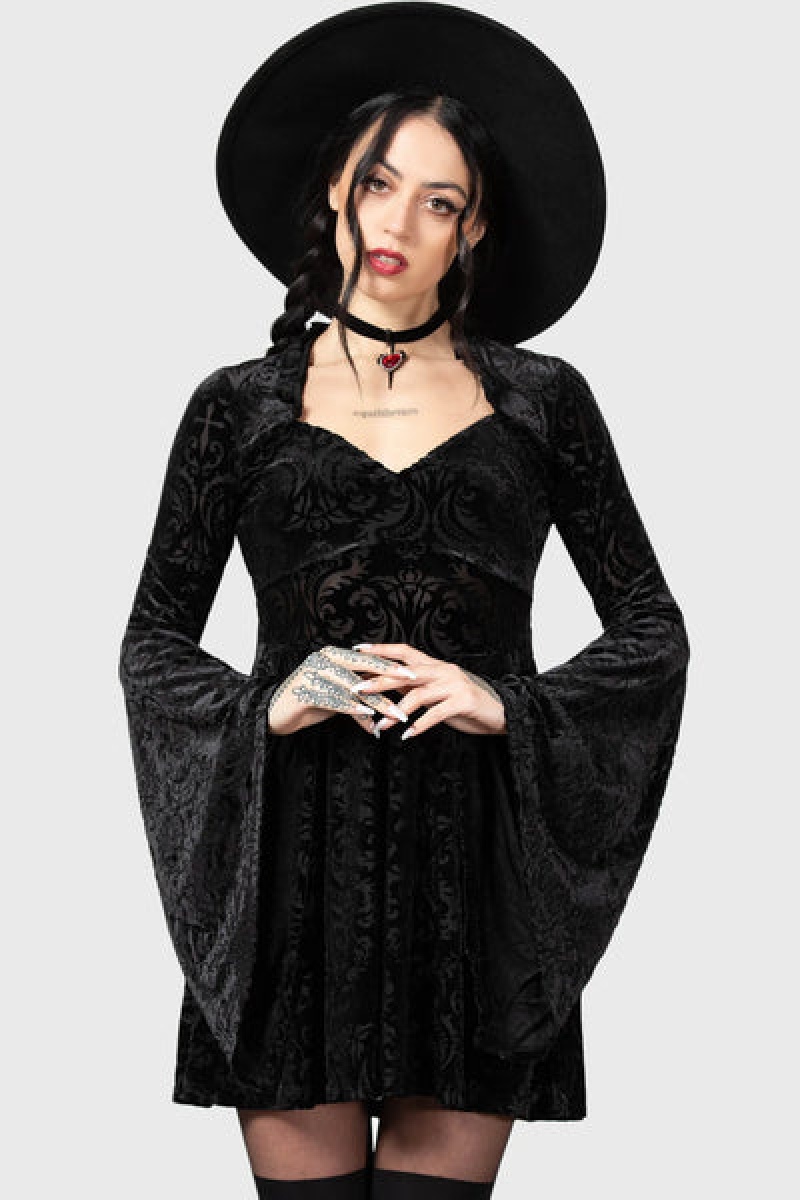 Killstar Lady Of Sorrows Vestido Negros | 81403-MOVW
