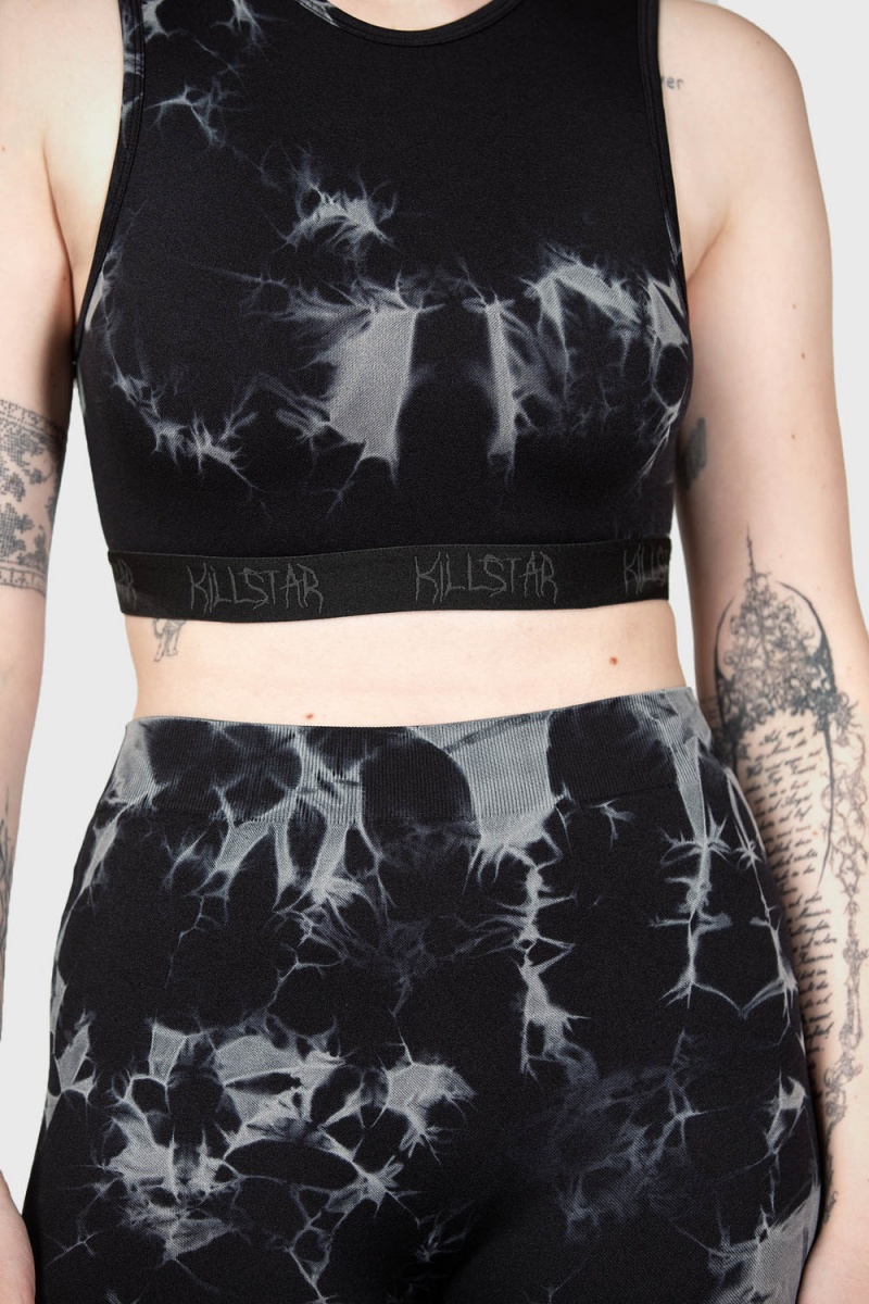 Killstar Leshy Crop Top Negros | 04296-JFDL