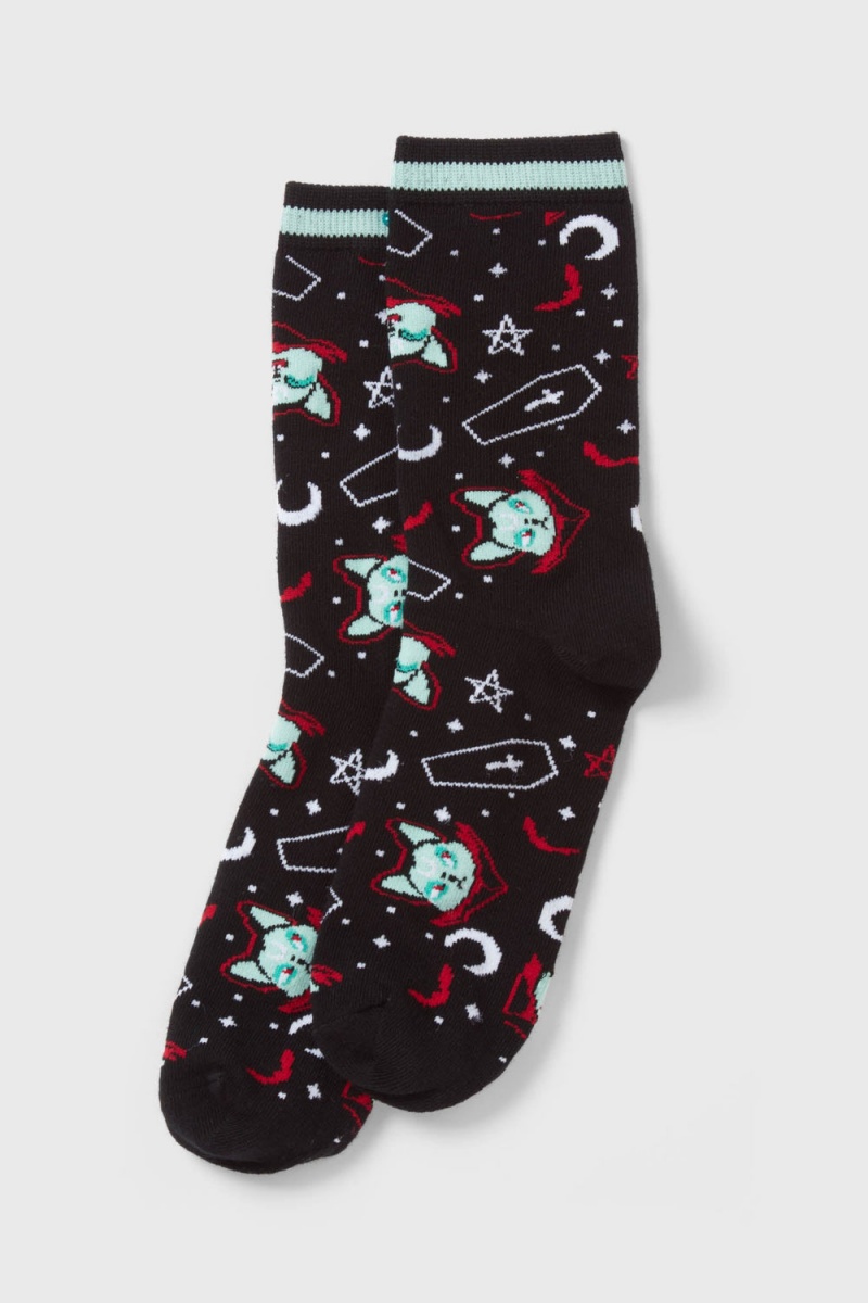 Killstar Lil Vampurr Ankle Socks Negros | 59803-CHOY