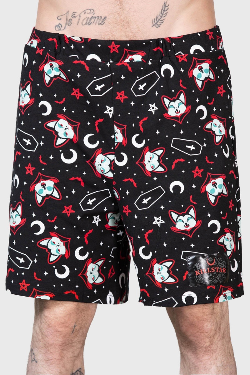 Killstar Lil Vampurr Long Shorts Negros | 47520-IYXT