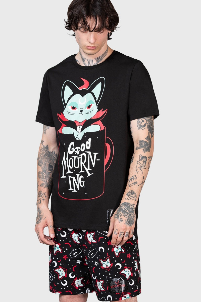 Killstar Lil Vampurr Long Shorts Negros | 47520-IYXT