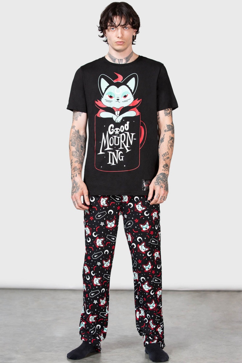 Killstar Lil Vampurr Lounge Pants Negros | 64915-CAZB