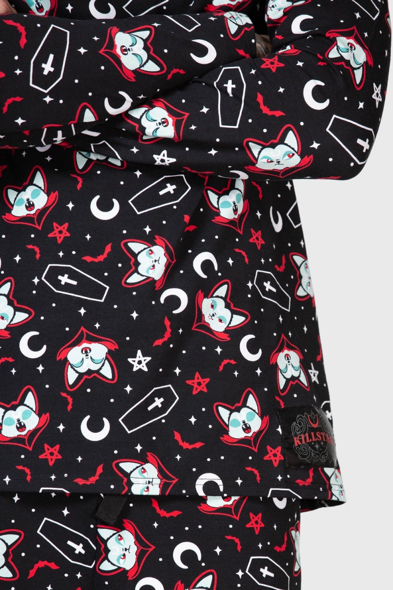Killstar Lil Vampurr Lounge Top Negros | 54237-ALMB