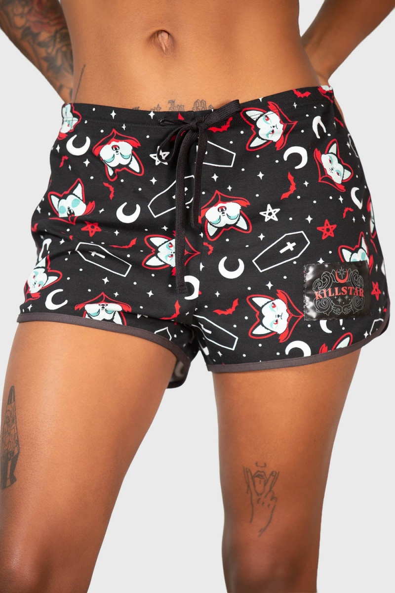 Killstar Lil Vampurr Shorts Negros | 17084-JBWS