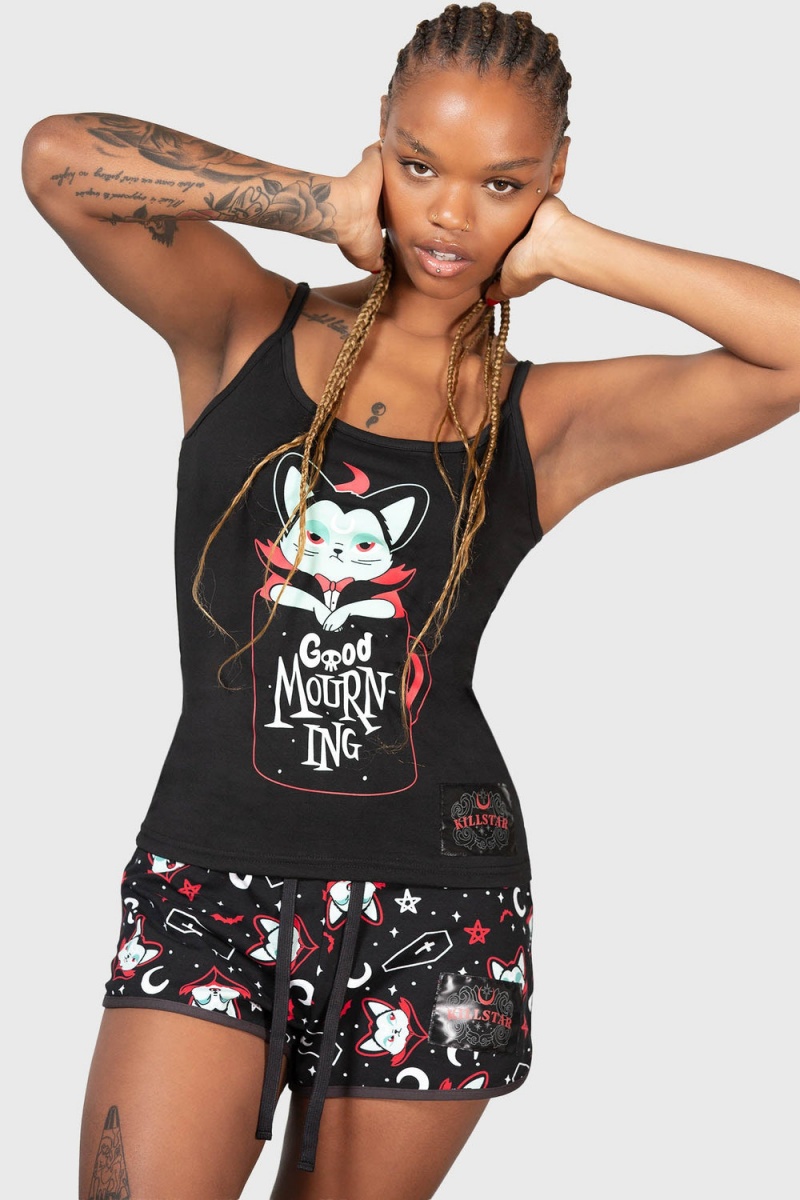 Killstar Lil Vampurr Shorts Negros | 53729-DPZN
