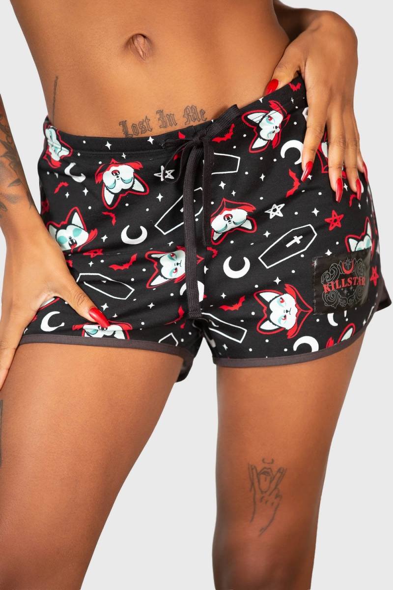 Killstar Lil Vampurr Shorts Negros | 53729-DPZN