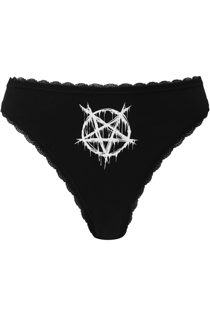 Killstar Lilith's Blood Panty Negros | 90537-BMLD