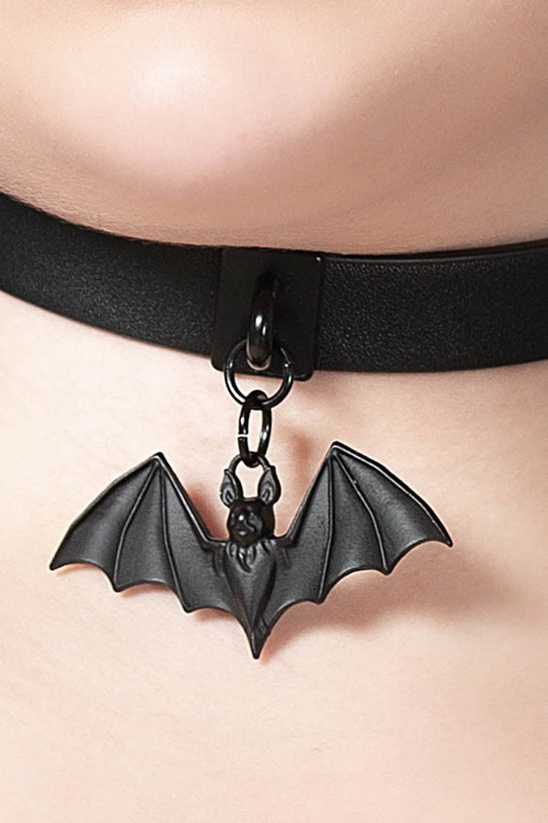 Killstar Little Bats Choker Negros | 42503-YWOZ