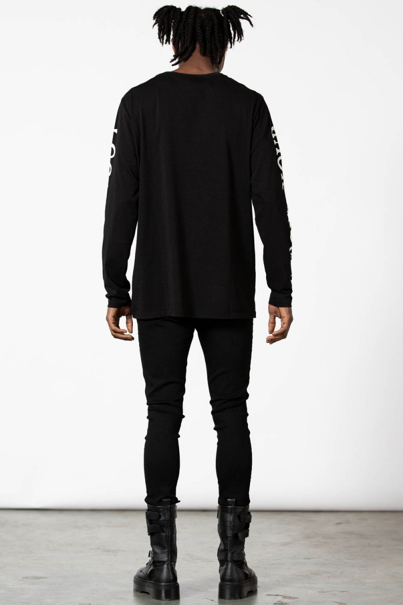 Killstar Local Coven Long Sleeve Top Negros | 81652-RKLE