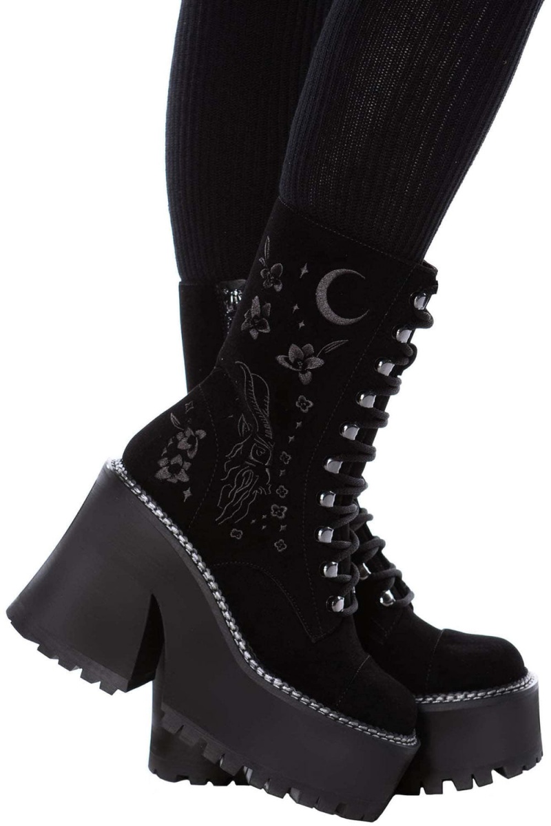 Killstar Luci-Fairy Boots Negros | 17204-EKTB