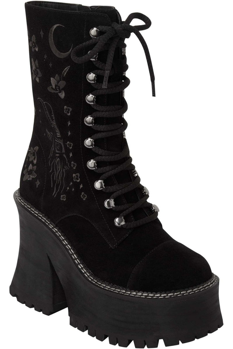 Killstar Luci-Fairy Boots Negros | 17204-EKTB