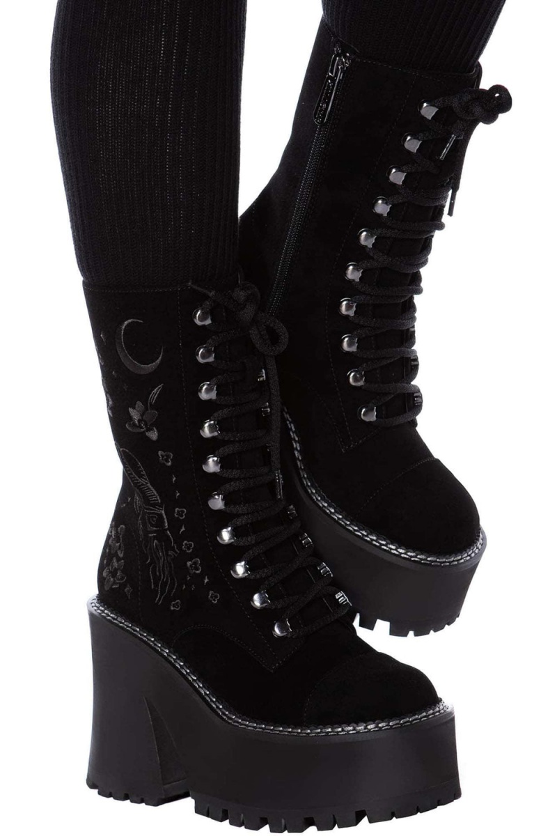 Killstar Luci-Fairy Boots Negros | 17204-EKTB