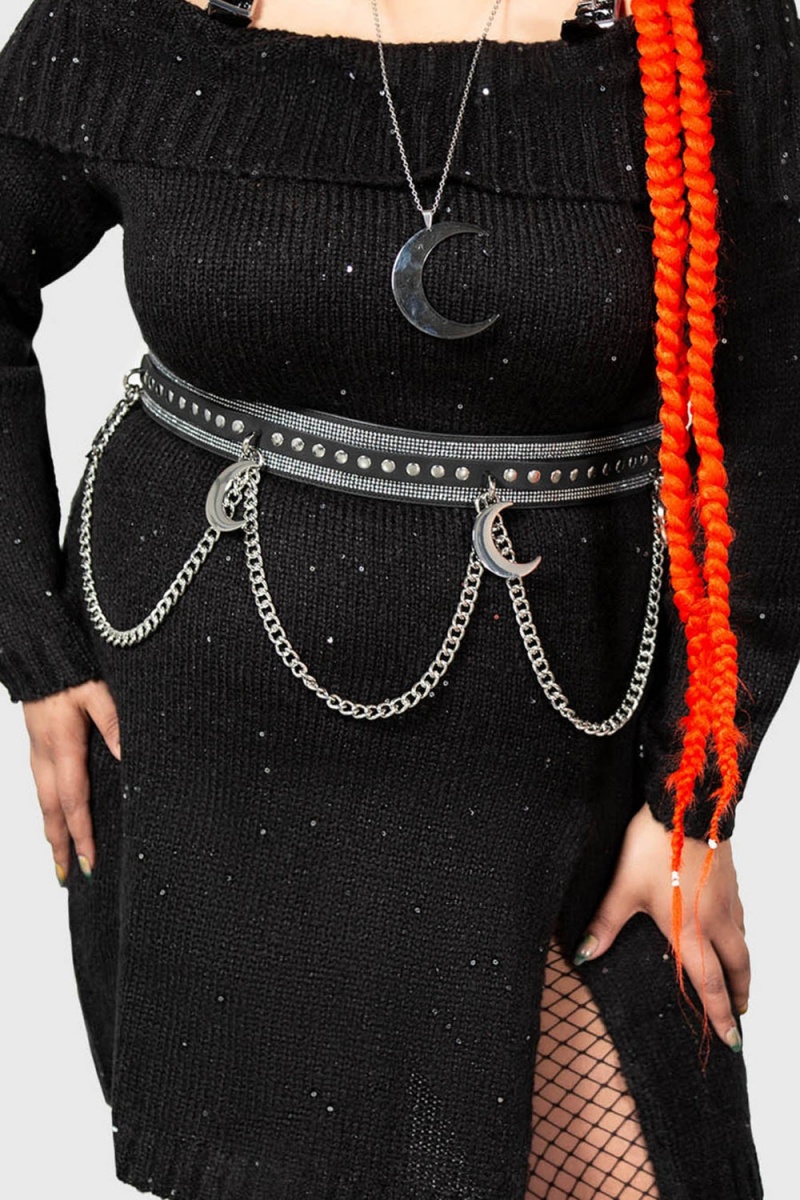 Killstar Luna's Levitation Belt [PLUS] Negros | 65972-QHFY