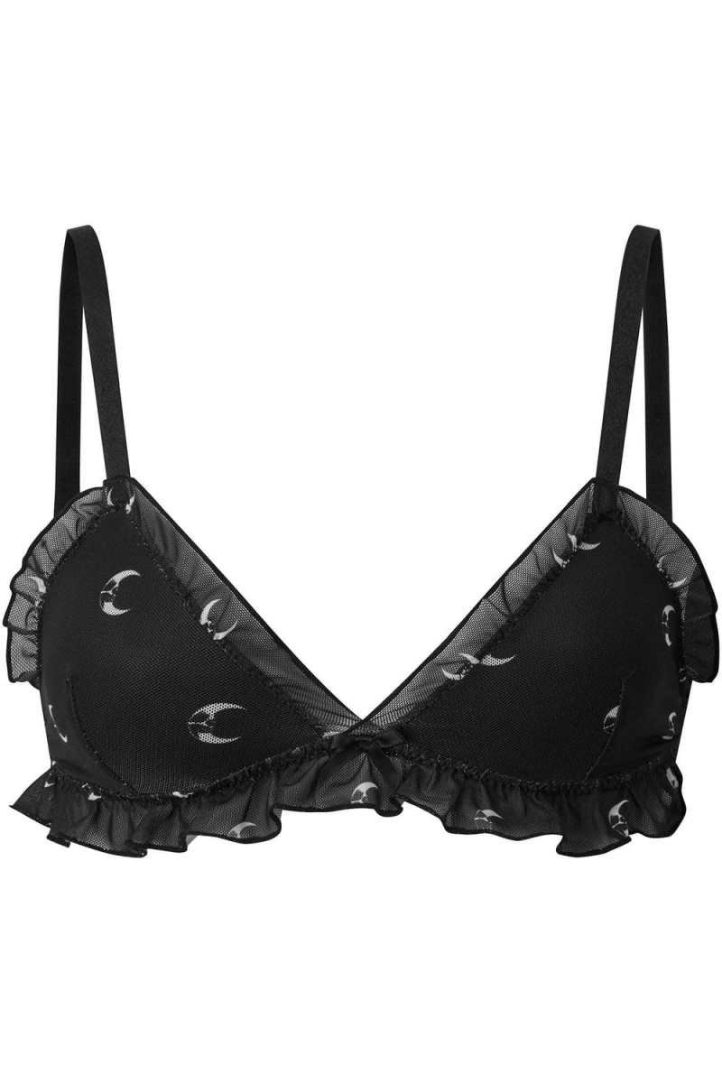 Killstar Macy Bralet Negros | 62839-LUJF